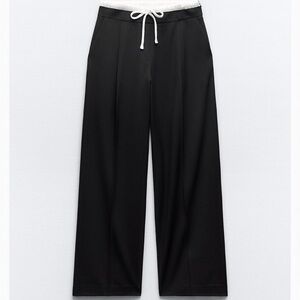 DOUBLE WAIST WIDE LEG
PANTS